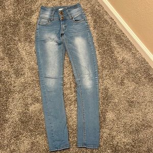 BLUE SKINNY JEAN BAMBOO